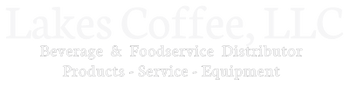white Lakes Coffee, LLC logo beverage and foodservice distributor, products, service and equipment