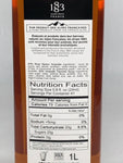 1883 Amaretto syrup ingredient label - contains no high fructose 