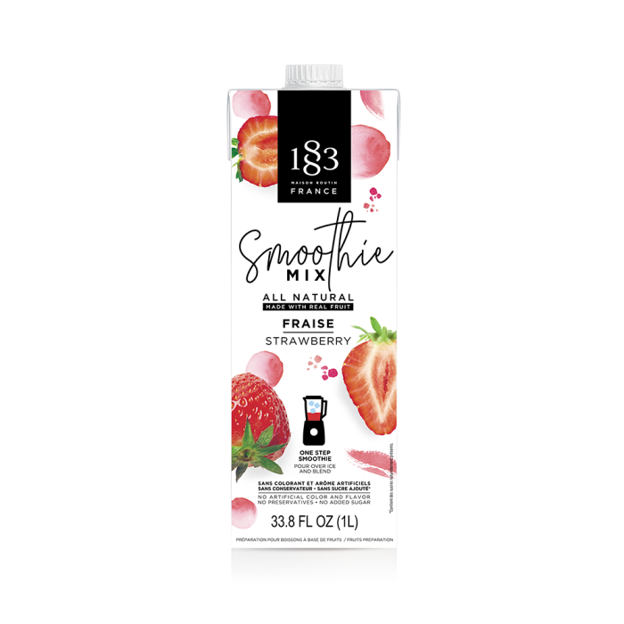 1883 Routin Strawberry Smoothie Mix | Lakes Coffee, LLC | Wholesale