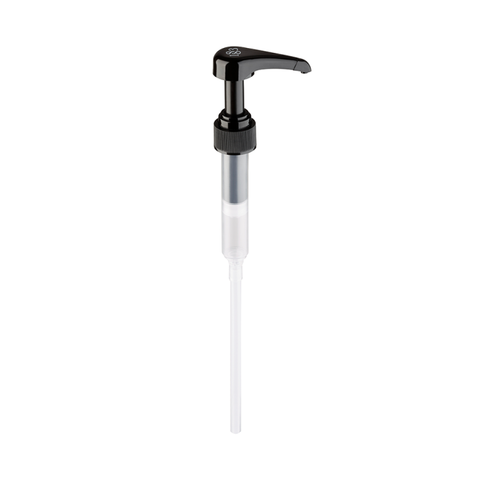 1883 twist on pump black with 1883 white letters on the top of the pump