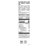 white nutrition label with black letters 