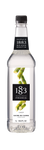 1883 cane sugars is a clear liquid with green cane sugar stocks on the label 