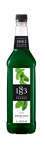 1883 green mint is a bright green color with green mint leaves  on the label