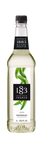 1883 Peppermint syrup is almost clear but there is a hint of green undertone with green mint leaves on the label