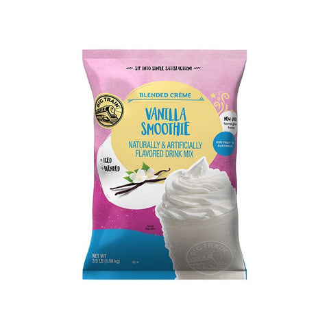 a picture of a bag of big train vanilla smoothie mix 