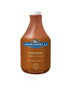 Ghirardelli Caramel Sauce 64oz Bottle sold online by Lakes Coffee, LLC visit our store at www.lakes-coffee.com