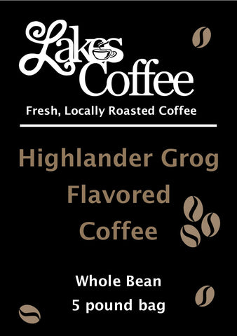 Coffee Highlander Grog Whole Bean 5# Bag