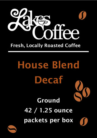 Coffee DECAF House Blend 1.25oz. 42 Packets