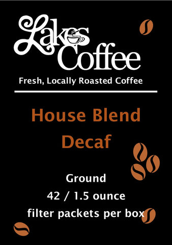 Coffee DECAF House Blend 1.5oz. 42 Filter Packets