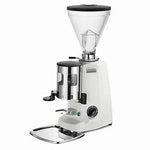 a Mazzer Super Jolly grinder in silver 