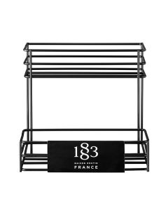 Routin 1883 6 bottle black storage rack 