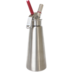 a stainless steel whipped cream dispenser that is 1Liter in size